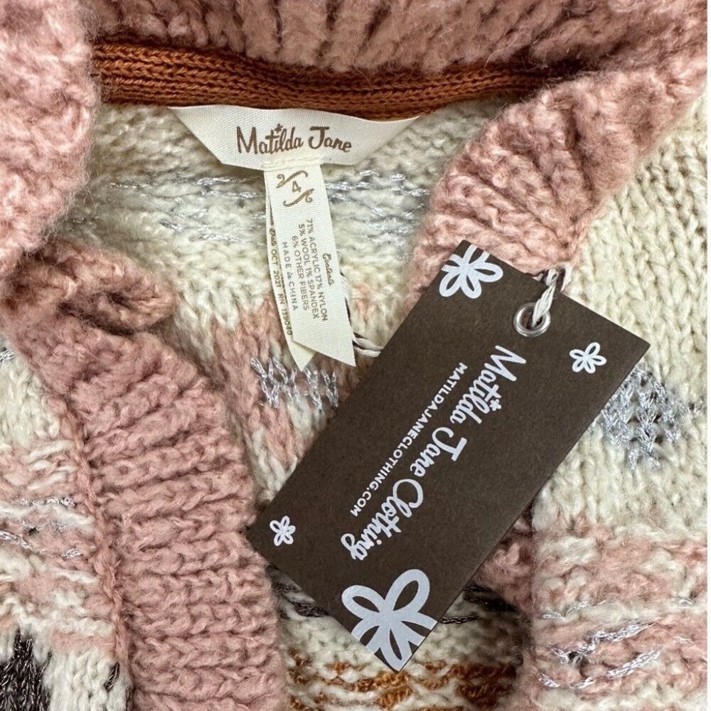 Matilda Jane Just Imagine Stephanie cardigan sweater SIZE 4 NWT! - Picture 3 of 3
